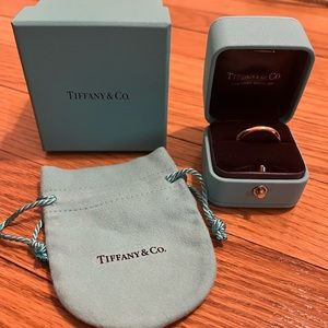 Never Used, Brand New, Stunning Men’s Tiffany Forever Rose Gold Wedding Band